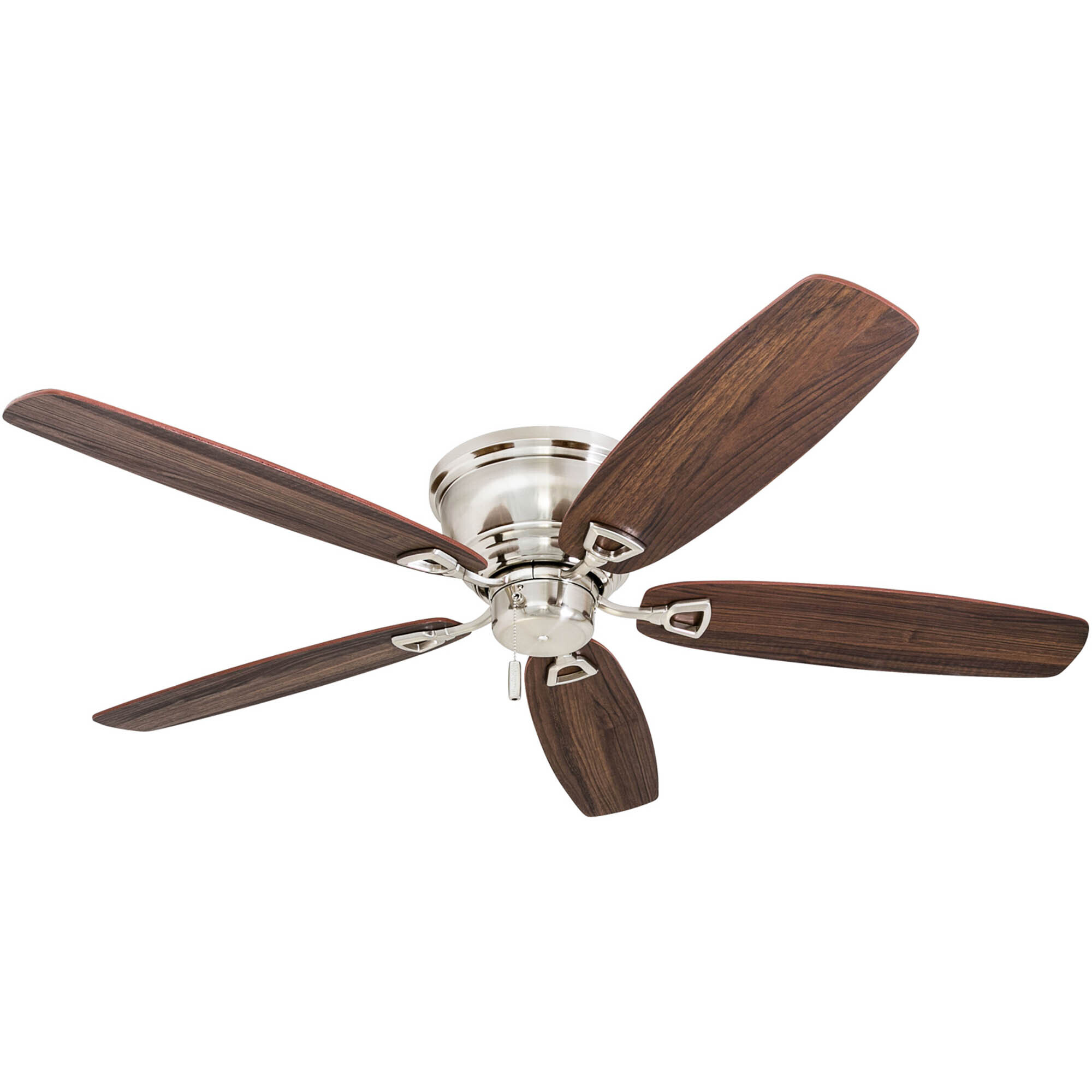 Prominence Home, 52in. Glen Alden Hugger Ceiling Fan, Brushed Nickel, Fan Diameter 52 in, Fan Blade Span 50-54 Model# 50515
